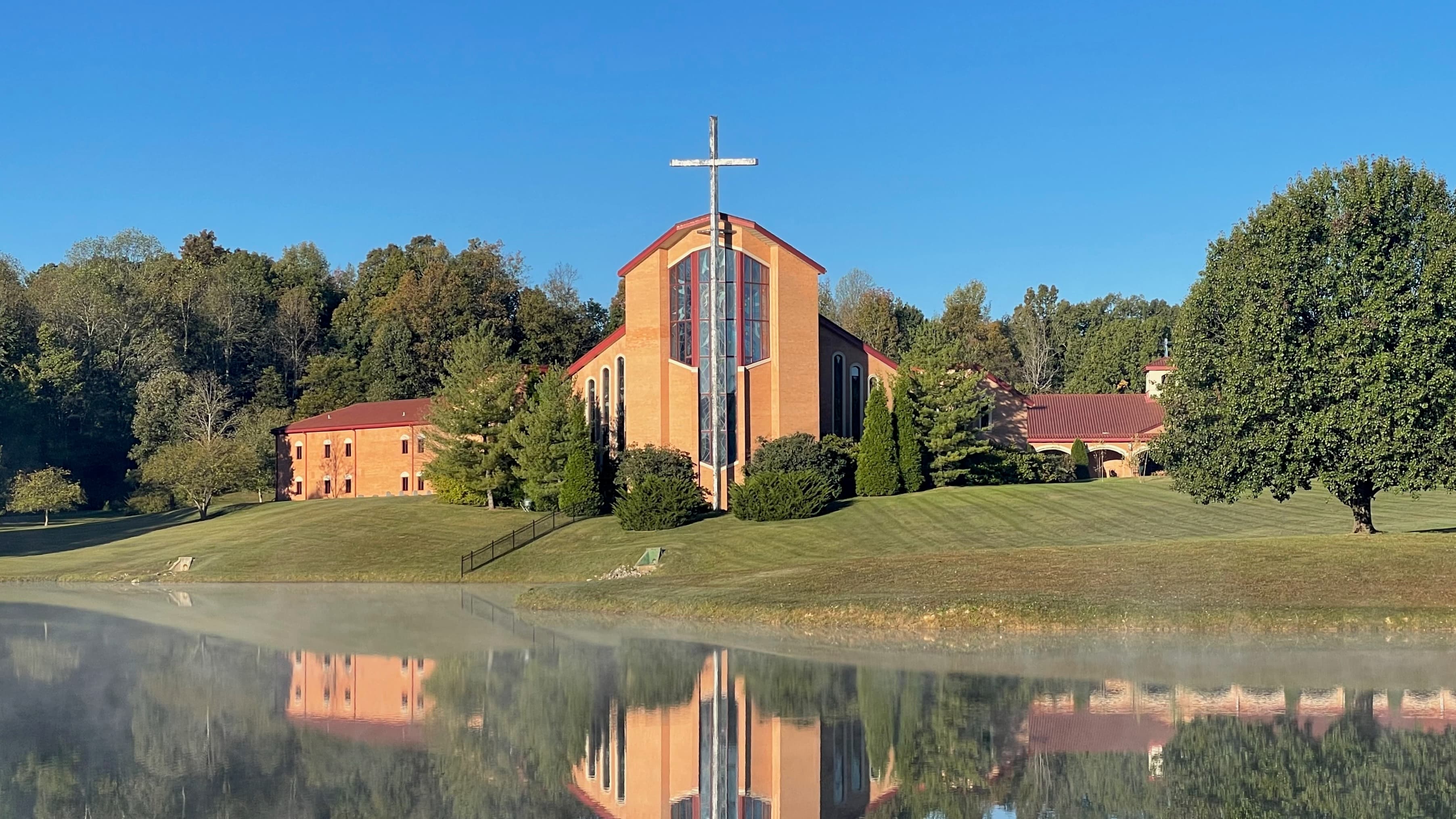 A quiet monastery retreat setting for silent spiritual retreats